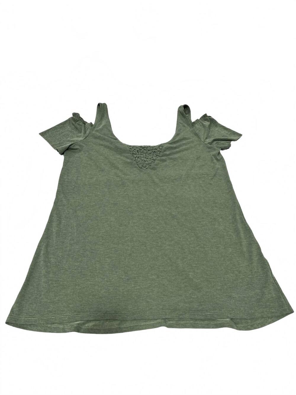 NEW NANETTE LEPORE women's solid top in olive